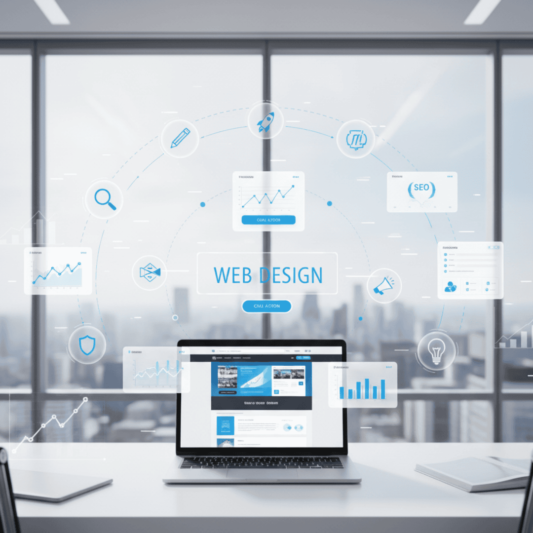 Modern responsive website preview